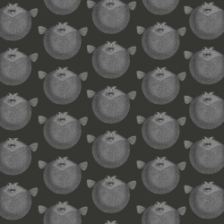 Fototapet, Puffer Fish, Black, Rebel Walls - Img 2