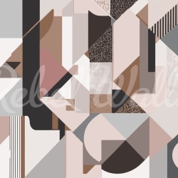 Fototapet, Retro Shapes, Pastel, Rebel Walls - Img 5