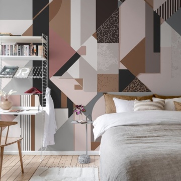 Fototapet, Retro Shapes, Pastel, Rebel Walls - Img 3