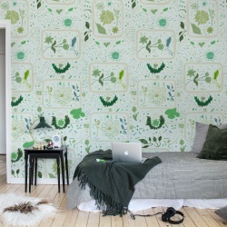 Fototapet, Reverie, Green, Rebel Walls - Img 3