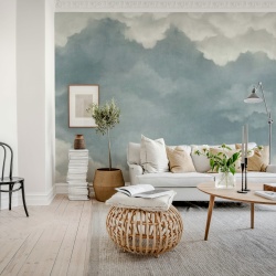 Fototapet, Sky of Clouds, Blue, Rebel Walls