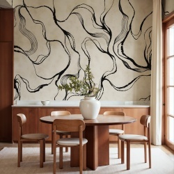 Fototapet, Soft Curve, Black, Rebel Walls - Img 3