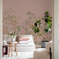 Fototapet, Songbird Mural, Pink, Rebel Walls - Img 3