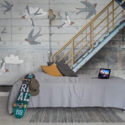 Fototapet, Stairway Graffiti, Swallow, Rebel Walls - Img 4