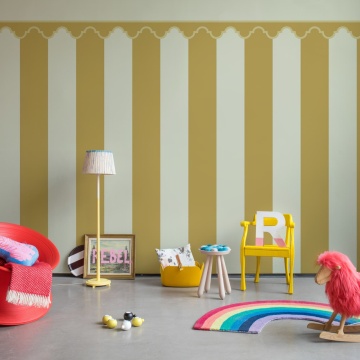 Fototapet, Stripe Chateau, Yellow, Rebel Walls - Img 3