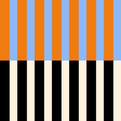 Fototapet, Stripped, Orange & Blue, Rebel Walls - Img 2