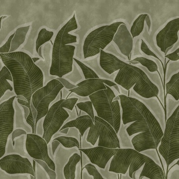 Fototapet, Tropical Breeze, Green, Rebel Walls - Img 2