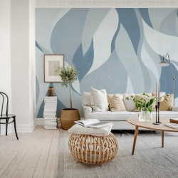 Fototapet, Velvet Flames, Blue, Rebel Walls - Img 3