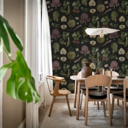 Fototapet, Vintage Greens, Black, Rebel Walls