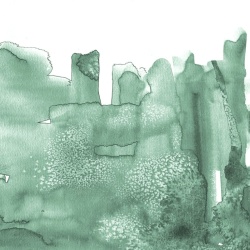 Fototapet, Watercolor City, Green, Rebel Walls - Img 5