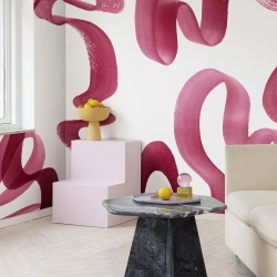 Fototapet, Waves, Magenta, Rebel Walls