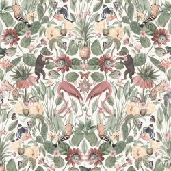 Fototapet, Whimsical Jungle, Pastel, Rebel Walls - Img 2