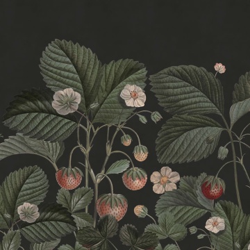 Fototapet, Wild Strawberries, Midnight, Rebel Walls - Img 2