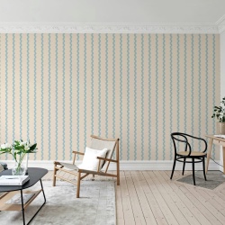 Fototapet, Wobbly Stripe, Light Blue, Rebel Walls
