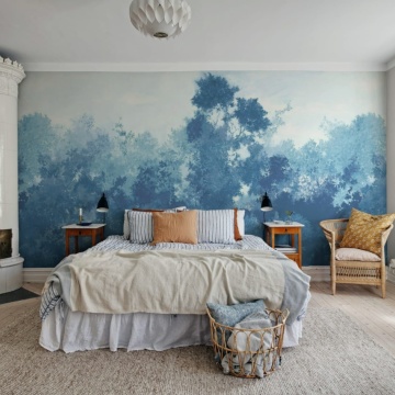 Fototapet, Wood, Blue, Rebel Walls - Img 3