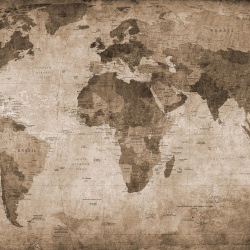 Fototapet, World Map, Brown, Rebel Walls - Img 5