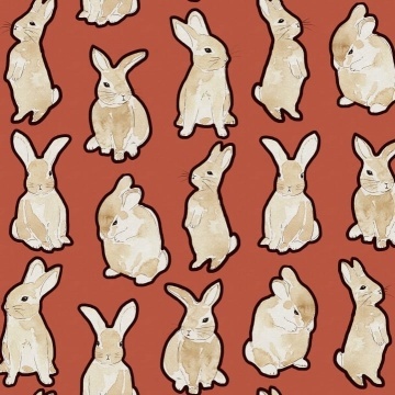 Fototapet, Year of the Bunny, Red, Rebel Walls - Img 2