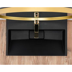 Lavoar pe blat Rea Goya 60 cm negru mat - Img 4