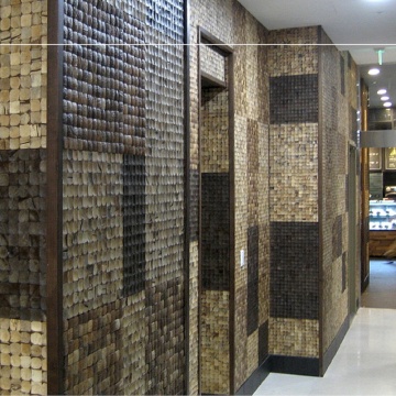 Panou decorativ 3D, Coconut, Bagonjong Natural, 6 placi 42x42cm, 1.05 mp - Img 9