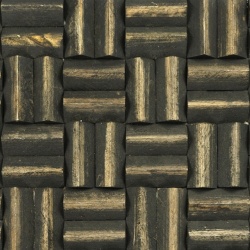 Panou decorativ 3D, Lemn de mango, Limas Espresso, 6 placi 42x42cm, 1.05 mp
