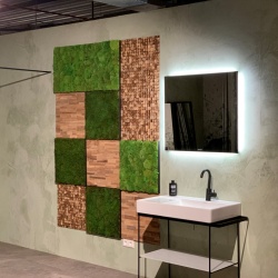 Panou decorativ din muschi, Staloluokta Flatmoss Moss Green - Img 3