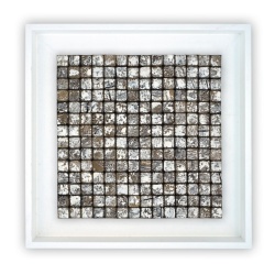 Panou decorativ lemn, Tec, My Tongkonan White