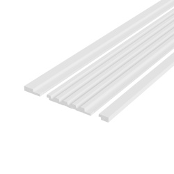 Panou riflaj decorativ 3D, Moon - 12.2x1.2x270 cm, Manavi