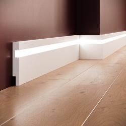 Plinta polimer rigid, Manavi, S29-11.5x1.8x240 cm