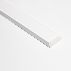 Profil dreapta pentru riflaj decorativ 3D Olmo, Alb, 2.6x1.2x270 cm