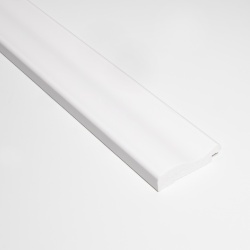 Profil dreapta pentru riflaj decorativ 3D Versal, Alb, 4.9x1.3x270 cm