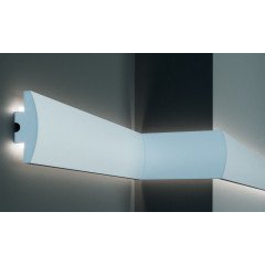 Profil pentru banda LED din polistiren extrudat acoperit cu rasina minerala KD506 - 12x4.4x115 cm - Img 1