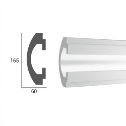 Profil scafa LED KD112 - 6x16.5x115 cm - Img 2