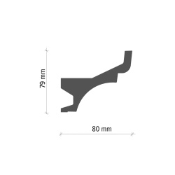 Profil scafa LED KF716 - 7.9x8x200 cm - Img 2