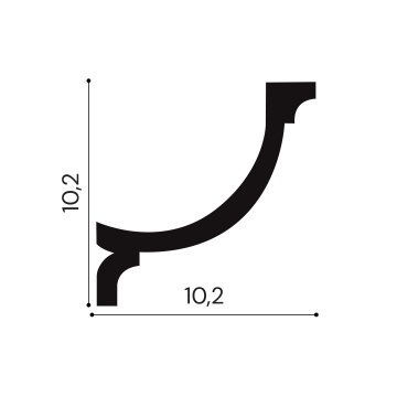 Scafa polimer rigid, Manavi, ES2 - 10.2x10.2x200 cm - Img 2