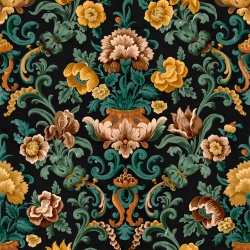 Tapet Aranjuez Damask, Onyx, Coordonne, 5mp / rola - Img 2
