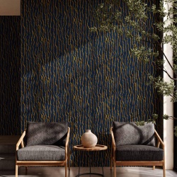 Tapet, Calligraphy, Lapislazuli, Coordonne, 5mp / rola