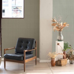 Tapet geometric, Stripe 0.7, Matcha, Coordonne, 5mp / rola