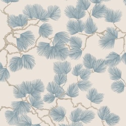 Tapet lavabil, Pine, Misty Blue, Sandberg, 5.3mp / rola - Img 2