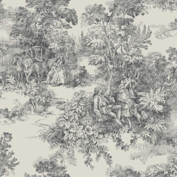 Tapet lavabil, Toile de Jouy 7766, 5.3mp / rola - Img 2