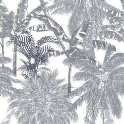 Tapet, Palms, Plomo, Coordonne, 5mp / rola - Img 2