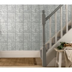 Tapet Patina, Mist Grey Luxury Textured, 1838 Wallcoverings, 5.3mp / rola - Img 1