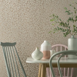 Tapet, Pebble, Beach Rose Gold Luxury Patterned, 1838 Wallcoverings, 5.3mp / rola