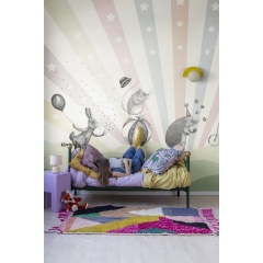 Tapet pentru copii Circus, Pastel, Rebel Walls - Img 3
