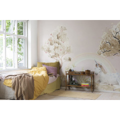Tapet pentru copii Unicorn Dream, Bubblegum, Rebel Walls - Img 1