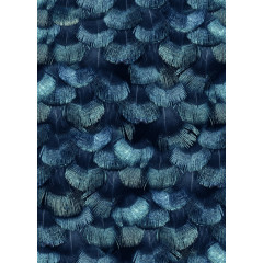 Tapet Petite Peackock Plumage, Teal, Rebel Walls, 5 mp / rola - Img 2