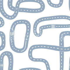 Tapet Race Track, Soft Blue, Rebel Walls - Img 2