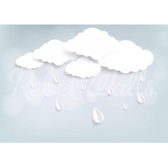 Tapet Rain Drops, Rebel Walls - Img 2