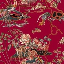 Tapet Sacred Pheasants, Ruby, Coordonne 5mp / rola - Img 2