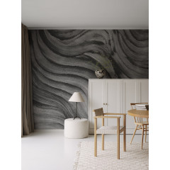 Tapet Smoky Swirl, Graphite, Rebel Walls - Img 1
