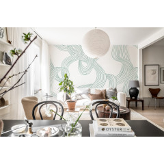 Tapet Stripes Repeatable, Mint, Rebel Walls - Img 1